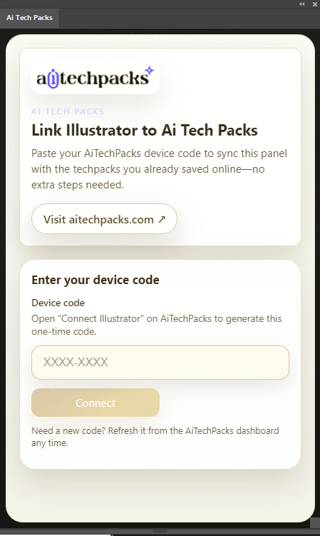 View all tech packs in Illustrator